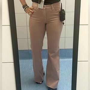 Express midrise flair jeans 6 Long